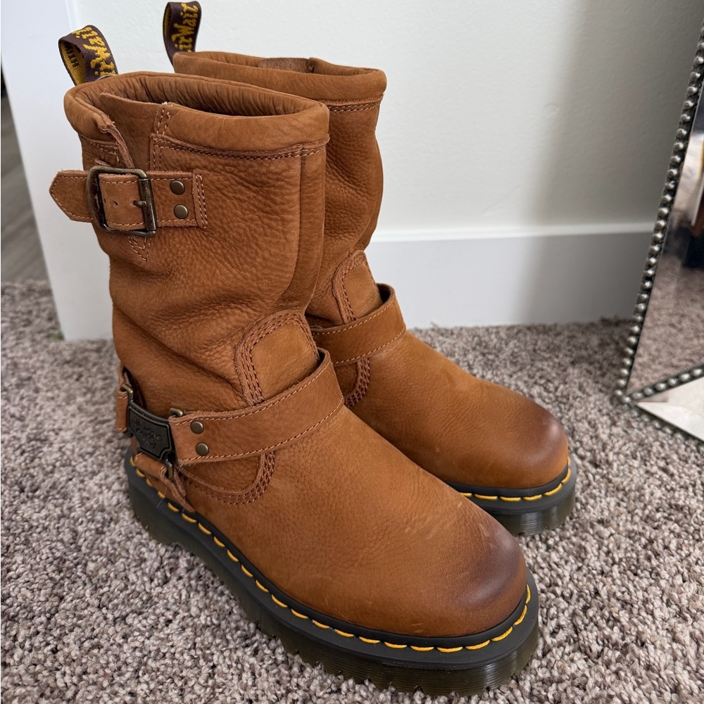 Dr. Martens Anistone Hi Leather Biker Boots